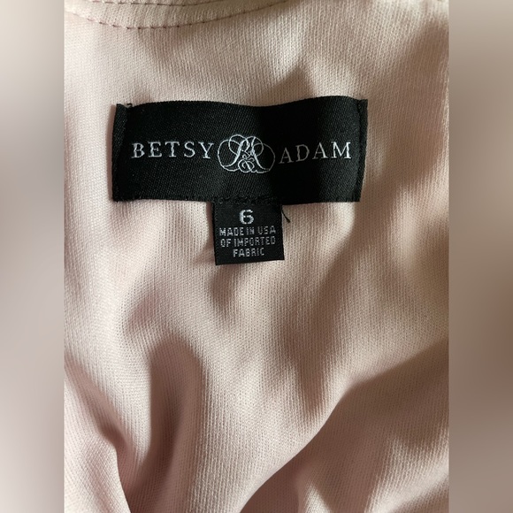 Betsy & Adam floor length mermaid style lace and sequin accented gown - Picture 2 of 4